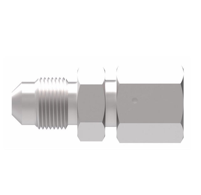 15.164-10-8 Aeroquip by Danfoss | Metric 24° (DIN 3901/3902 s.Rh)/37° Flare Adapter | M18 Female Metric x -08 Male 37° JIC Flare | Steel