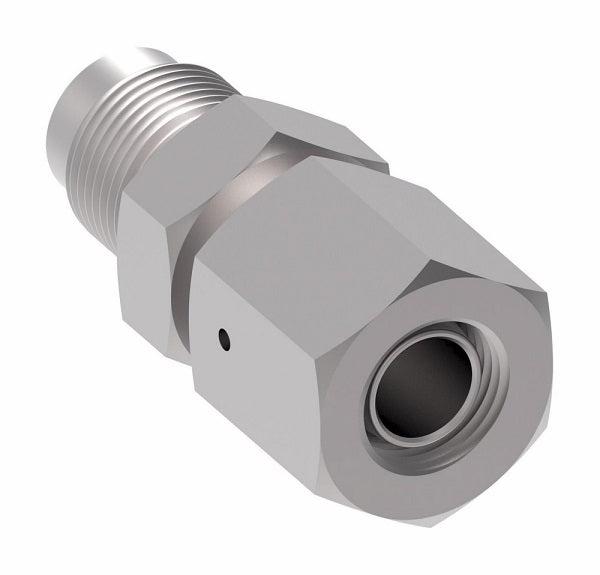 15.164-10-8 Aeroquip by Danfoss | Metric 24° (DIN 3901/3902 s.Rh)/37° Flare Adapter | M18 Female Metric x -08 Male 37° JIC Flare | Steel