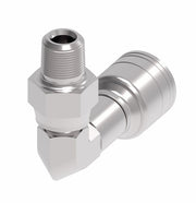 1AA4PSB6 Aeroquip by Danfoss | Male Pipe Swivel 90° Elbow (PSB) TTC Crimp Fitting | -04 Male NPTF Swivel x -06 Hose Barb | Steel