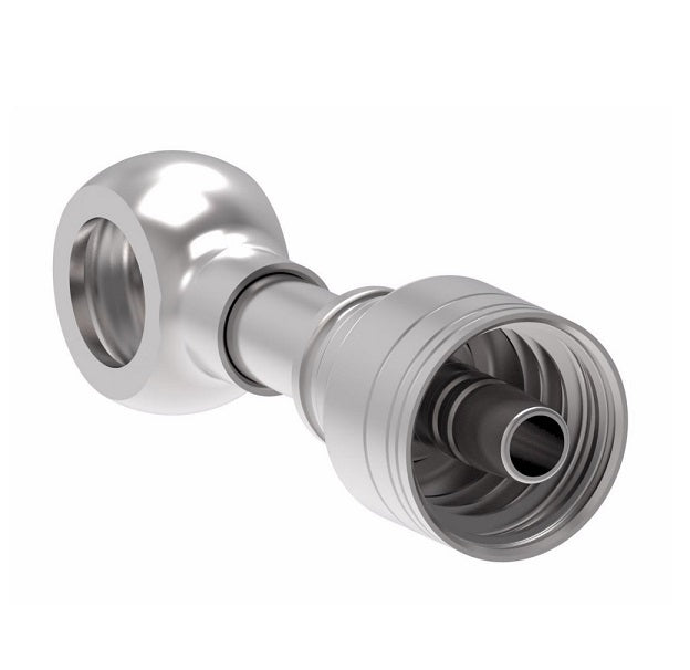 1A8BJ6 Aeroquip by Danfoss | Banjo (BJ) Crimp Fitting | -08 Banjo x -06 Hose Barb | Steel