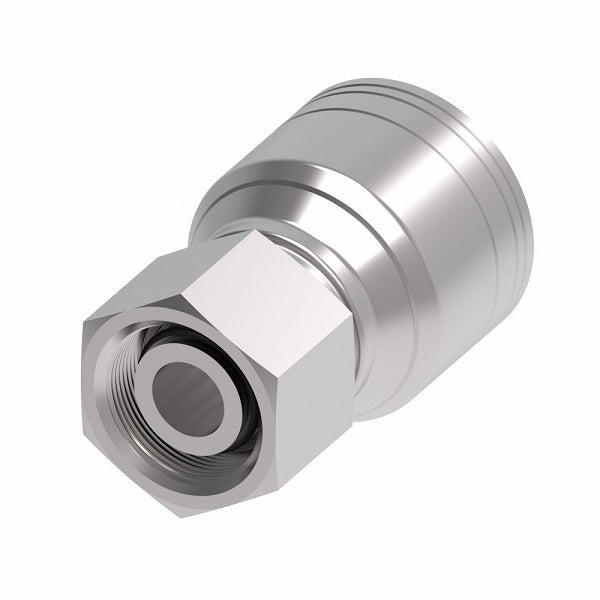 1A16DL12 Aeroquip by Danfoss | 1 & 2 Wire TTC DKO Female Swivel, Light Duty (DL) Crimp Fitting | L18 Female DKO/DIN x -12 Hose Barb | Steel