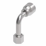 1A12FRC12 Aeroquip by Danfoss | Female ORS Swivel Long Drop 90° Elbow (FRC) Crimp Fitting | -12 Female O-Ring Face Seal Swivel x -12 Hose Barb | Steel