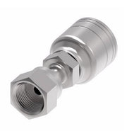 1A16FR20 Aeroquip by Danfoss | Female ORS Swivel (FR) Crimp Fitting | -16 Female O-Ring Face Seal Swivel x -20 Hose Barb | Steel