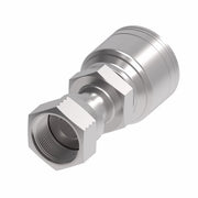 1A8FR6TZ Aeroquip by Danfoss | Female ORS Swivel (FR) Crimp Fitting | -08 Female O-Ring Face Seal Swivel x -06 Hose Barb | Zinc-Nickel Plated Steel