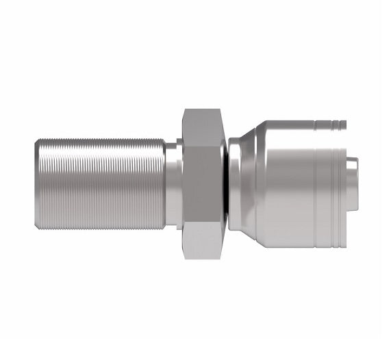 1A10RH10 Aeroquip by Danfoss | Male ORS Bulkhead (No Nut) (RH) Crimp Fitting | -10 Male O-Ring Face Seal x -10 Hose Barb | Steel