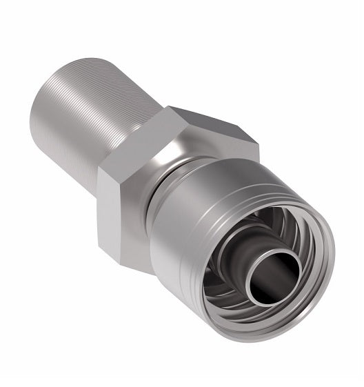 1A10RH10 Aeroquip by Danfoss | Male ORS Bulkhead (No Nut) (RH) Crimp Fitting | -10 Male O-Ring Face Seal x -10 Hose Barb | Steel