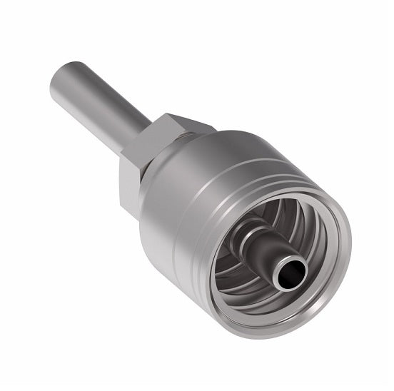 1A4TE4 Aeroquip by Danfoss | Standpipe Straight Tube (TE) TCC Crimp Fitting | -04 Standpipe x -04 Hose Barb | Steel