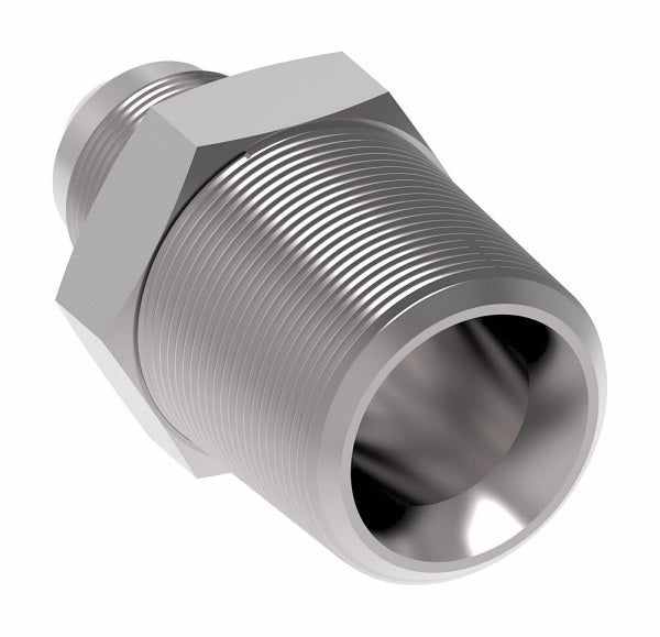 2004-20-20S Aeroquip by Danfoss | External Pipe/30° Flare Adapter | -20 Male NPTF x -20 Male SAE 30° Flare | Steel