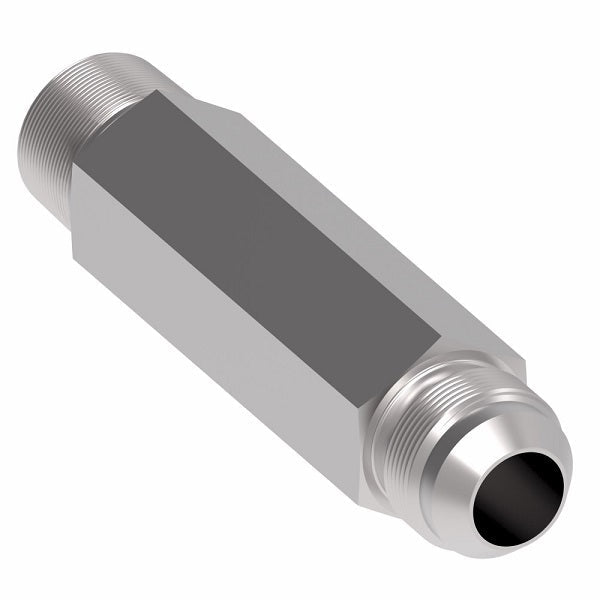 202114-12-16S Aeroquip by Danfoss | External Pipe/37° JIC Flare Long Adapter | -12 Male NPTF x -16 Male JIC | Steel