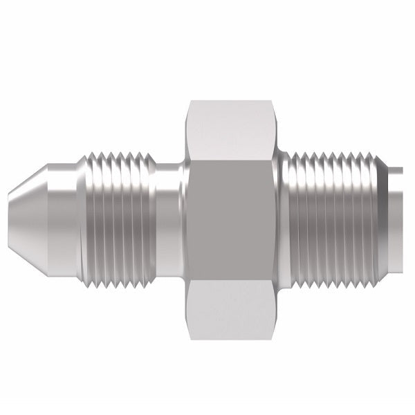 202124-3-4S Aeroquip by Danfoss | 42° Inverted Flare/37° Flare Adapter | -03 Male 42° Inverted Flare x -04 Male 37° JIC Flare | Steel