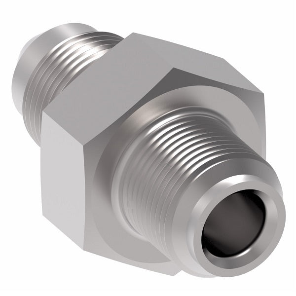 202124-6-6S Aeroquip by Danfoss | 42° Inverted Flare/37° Flare Adapter | -06 Male 42° Inverted Flare x -06 Male 37° JIC Flare | Steel