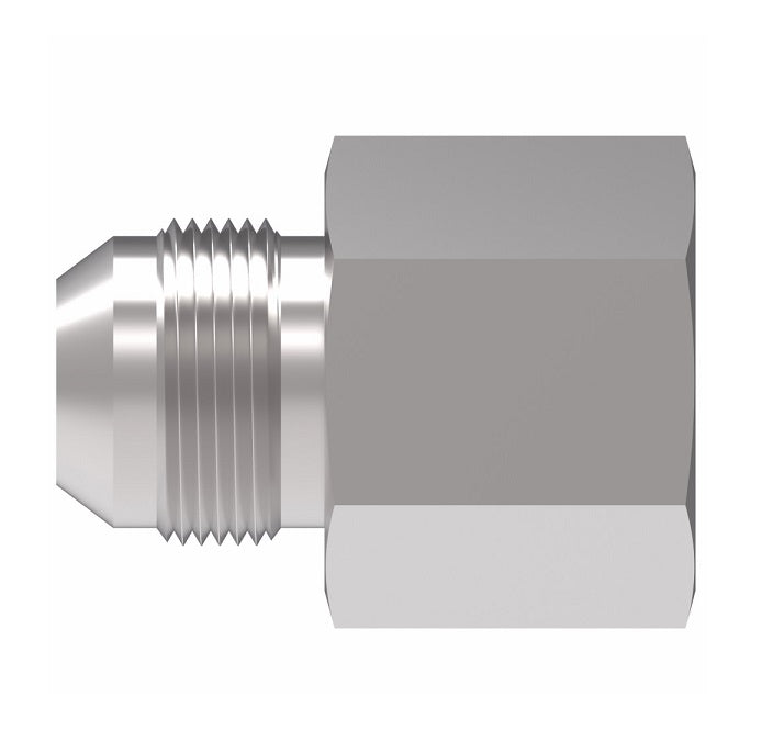 259-2022-8-8 Aeroquip by Danfoss | Internal Pipe/37° JIC Flare Adapter | -08 Female NPTF x -08 Male SAE 37° Flare | Stainless Steel