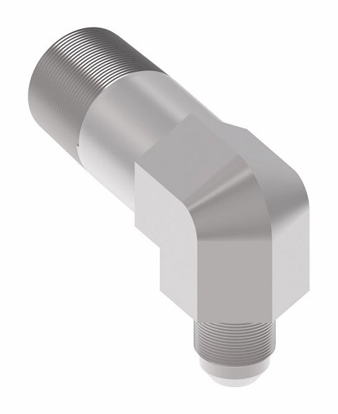 202411-6-8S Aeroquip by Danfoss | Extra Pipe/37° JIC Flare 90° Elbow Adapter | -06 Male NPTF x -08 Male 37° JIC Flare | Steel