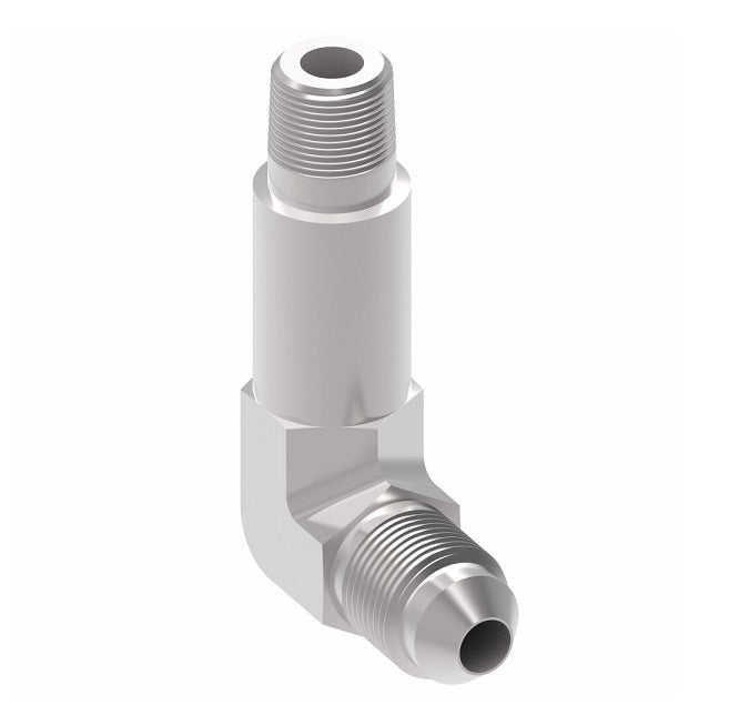 202413-16-16S Aeroquip by Danfoss | Long External Pipe/37° JIC Flare 90° Elbow Adapter | -16 Male NPTF x -16 Male 37° JIC Flare | Steel