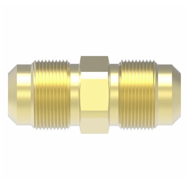 2027-4-4B Aeroquip by Danfoss | Male 37° JIC Flare Union Adapter | -04 Male 37° JIC Flare x -04 Male 37° JIC Flare | Brass