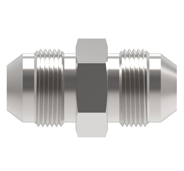259-2027-16-16 Aeroquip by Danfoss | Male 37° JIC Flare Union Adapter | -16 Male 37° JIC Flare x -16 Male 37° JIC Flare | Stainless Steel