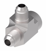 2029-4-6S Aeroquip by Danfoss | Internal Pipe Run/37° JIC Flare Tee Adapter | -04 Female NPTF x -06 Male 37° JIC Flare x -06 Male 37° JIC Flare | Steel