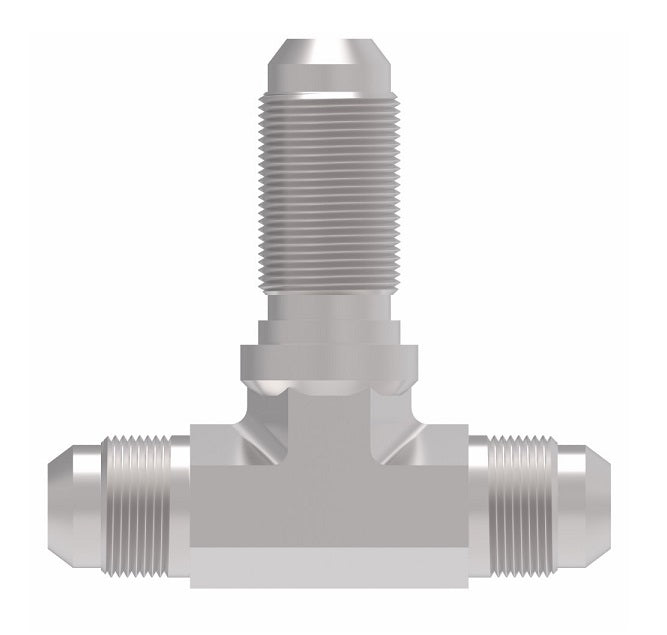 203002-1-10-10S Aeroquip by Danfoss | 37° JIC Flare Bulkhead Branch/37° JIC Flare Tee Adapter (without Nut) | -10 Male 37° JIC Flare x -10 Male 37° JIC Flare x -10 Male 37° JIC Flare Bulkhead | Steel