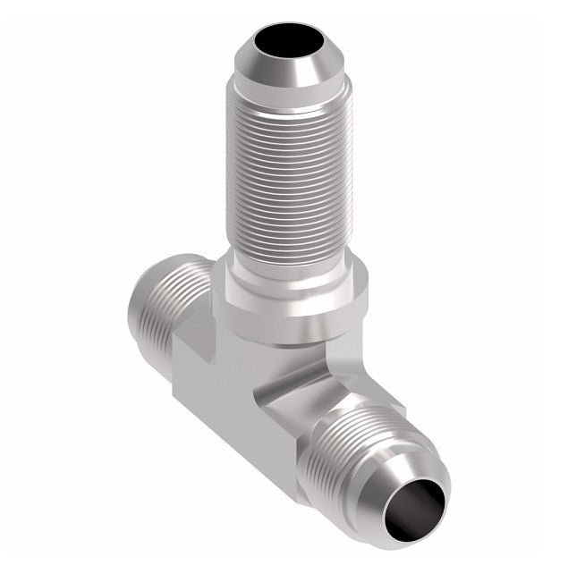203002-1-12-12S Aeroquip by Danfoss | 37° JIC Flare Bulkhead Branch/37° JIC Flare Tee Adapter (without Nut) | -12 Male 37° JIC Flare x -12 Male 37° JIC Flare x -12 Male 37° JIC Flare Bulkhead | Steel