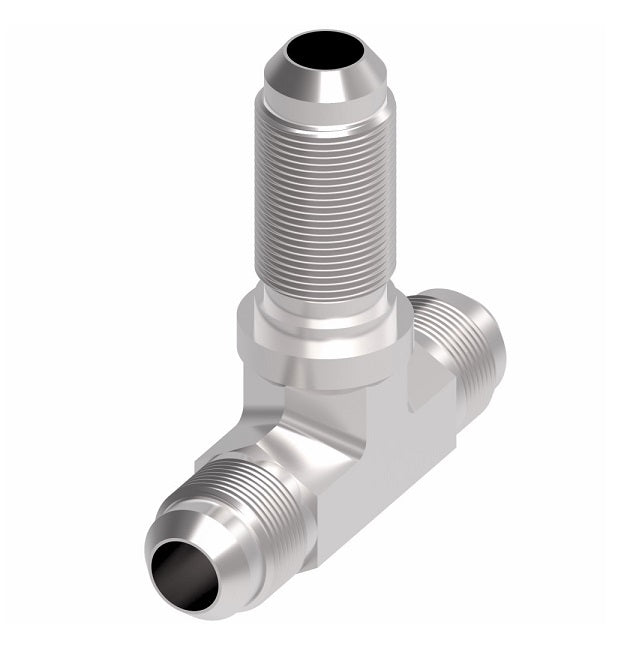 203002-1-16-16S Aeroquip by Danfoss | 37° JIC Flare Bulkhead Branch/37° JIC Flare Tee Adapter (without Nut) | -16 Male 37° JIC Flare x -16 Male 37° JIC Flare x -16 Male 37° JIC Flare Bulkhead | Steel
