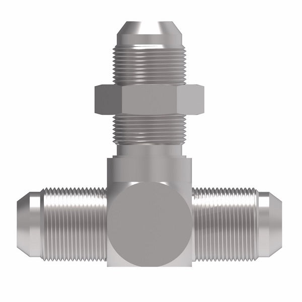 203002-4-4S Aeroquip by Danfoss | 37° JIC Flare Bulkhead Branch/37° JIC Flare Tee Adapter | -04 Male 37° JIC Flare x -04 Male 37° JIC Flare x -04 Male 37° JIC Flare Bulkhead | Steel