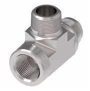 203006-12-12S Aeroquip by Danfoss | External Pipe Branch/Internal Pipe/37° JIC Flare Tee Adapter | -12 Male NPTF x -12 Female NPTF x -12 SAE 37° Male Flare | Steel