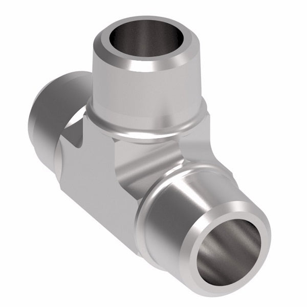 203007-4-6S Aeroquip by Danfoss | External Pipe/37° JIC Flare Run Tee Adapter | -04 Male NPTF x -06 Male 37° JIC Flare x -04 Male NPTF | Steel