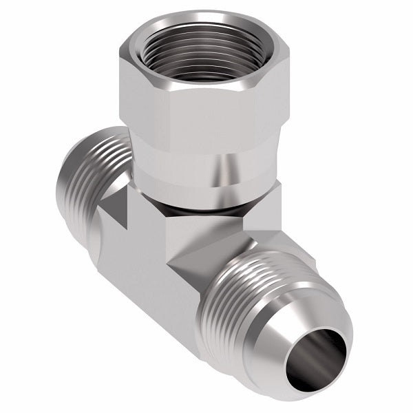 203101-16-16S Aeroquip by Danfoss | Female 37° JIC Flare Swivel Branch/Male 37° JIC Flare Tee Adapter | -16 Female 37° JIC Flare Swivel x -16 Male 37° JIC Flare x -16 Male 37° JIC Flare | Steel