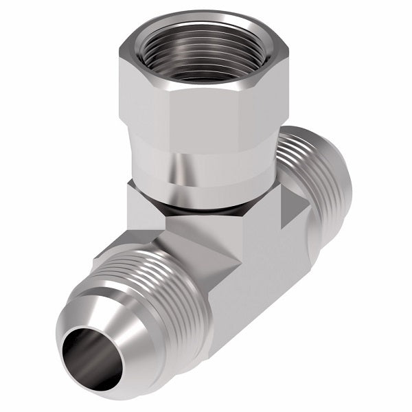 203101-8-8S Aeroquip by Danfoss | Female 37° JIC Flare Swivel Branch/Male 37° JIC Flare Tee Adapter | -08 Female 37° JIC Flare Swivel x -08 Male 37° JIC Flare x -08 Male 37° JIC Flare | Steel