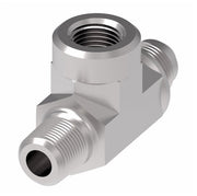 203103-4-6S Aeroquip by Danfoss | External Pipe/37° JIC Flare/Internal Pipe Branch Tee Adapter | -04 Male NPTF x -06 Male 37° JIC Flare x -04 Female NPTF | Steel