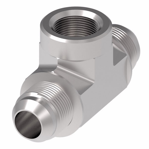2031-2-3S Aeroquip by Danfoss | Internal Pipe Branch/37° JIC Flare Swivel Tee Adapter | -02 Female NPTF x -03 Male 37° JIC Flare x -03 Male 37° JIC Flare | Steel