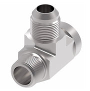 203301-2-4S Aeroquip by Danfoss | External Pipe/Internal Pipe/37° JIC Flare Branch Tee Adapter | -02 Male NPTF x -02 Female NPTF x -04 Male 37° JIC Flare | Steel