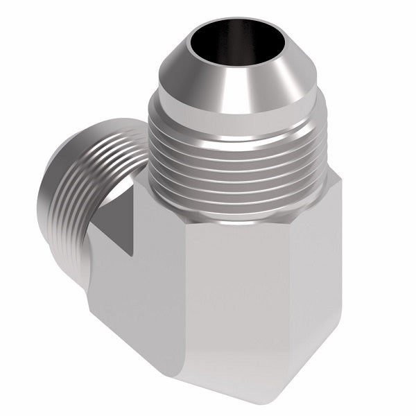 2039-24-24S Aeroquip by Danfoss | Male 37° JIC Flare/ Male 37° JIC Flare 90° Elbow Adapter | -24 Male 37° JIC Flare x -24 Male 37° JIC Flare | Steel