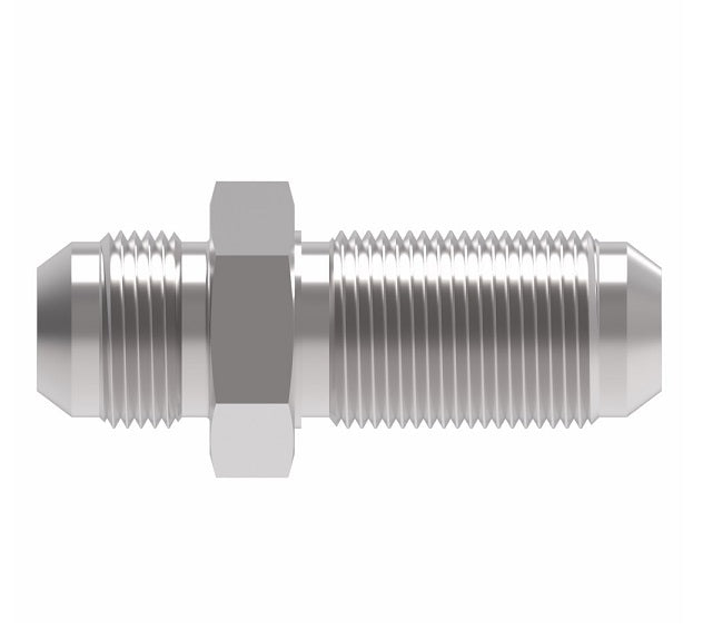 2041-1-10-10S Aeroquip by Danfoss | Male 37° JIC Flare Bulkhead Adapter (without Nut) | -10 Male 37° JIC Flare Bulkhead x -10 Male 37° JIC Flare | Steel