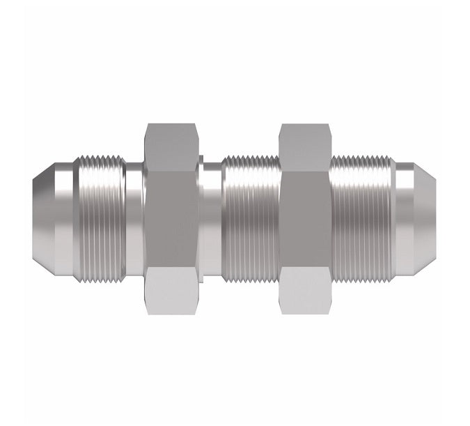 2041-4-6S Aeroquip by Danfoss | Male 37° JIC Flare Bulkhead Adapter | -04 Male 37° JIC Flare Bulkhead x -06 Male 37° JIC Flare | Steel