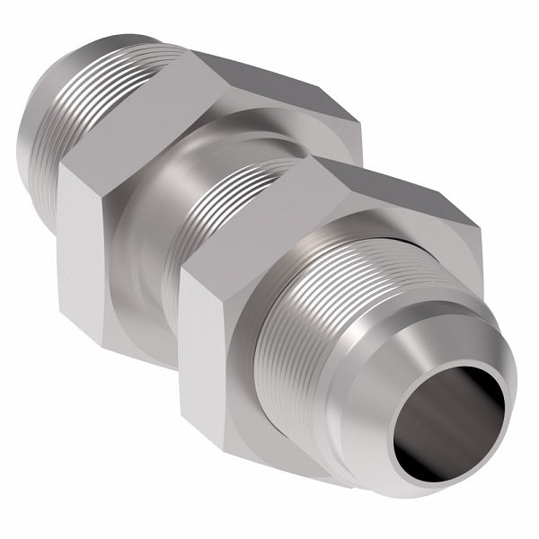 2041-4-6S Aeroquip by Danfoss | Male 37° JIC Flare Bulkhead Adapter | -04 Male 37° JIC Flare Bulkhead x -06 Male 37° JIC Flare | Steel