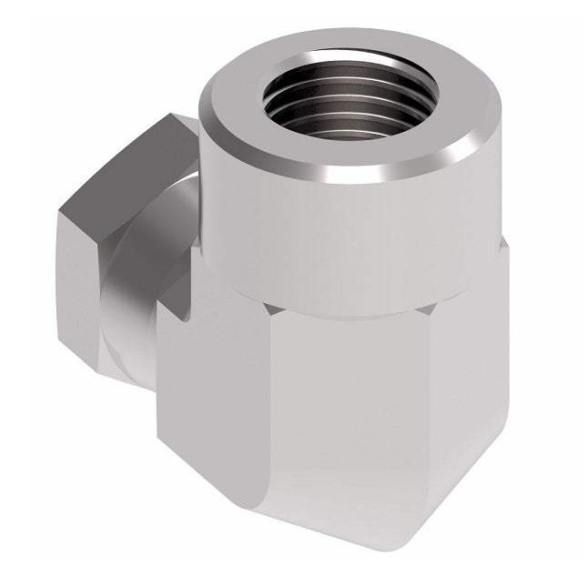 2048-6-8S Aeroquip by Danfoss | Internal Pipe Swivel (NPSM)/Internal Pipe 90° Elbow Adapter | -06 Female NPSM x -08 Female NPTF | Steel