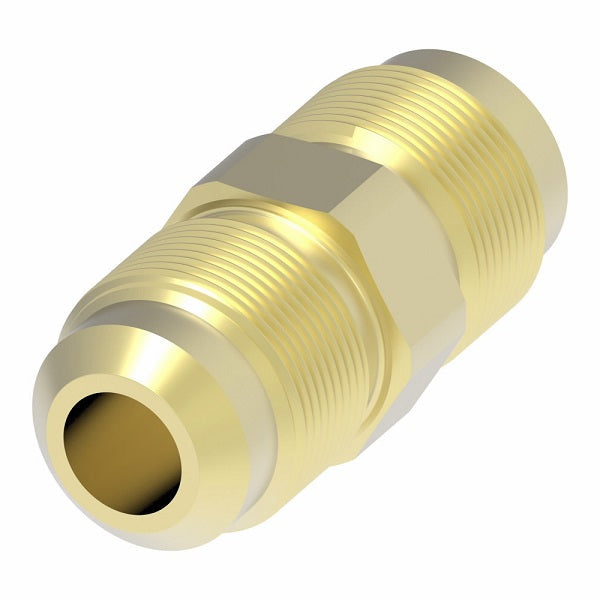 2060-6-6B Aeroquip by Danfoss | Male SAE 45° Flare Adapter | -06 Male SAE 45° Flare x -06 Male SAE 45° Flare | Brass