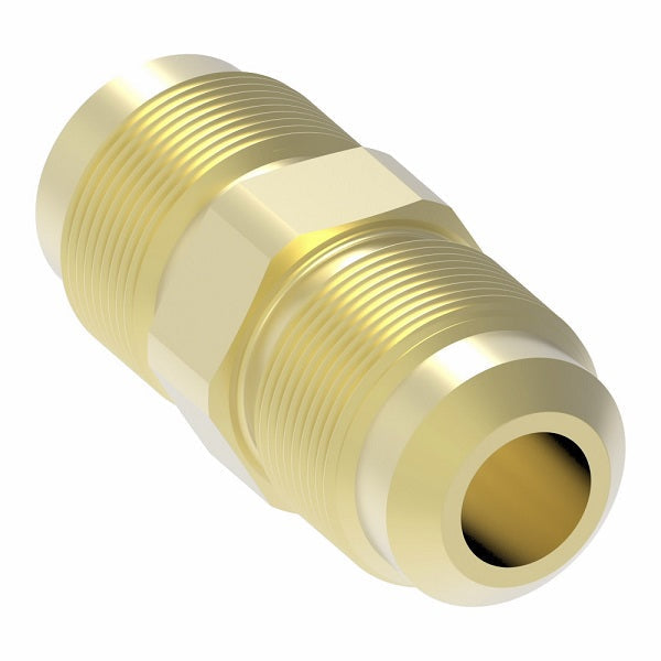 2060-6-6B Aeroquip by Danfoss | Male SAE 45° Flare Adapter | -06 Male SAE 45° Flare x -06 Male SAE 45° Flare | Brass
