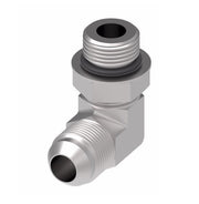 2062-10-10S Aeroquip by Danfoss | SAE ORB (adj.)/37° JIC Flare 90° Elbow Adapter | -10 Male SAE O-Ring Boss x -10 Male 37° JIC Flare | Steel