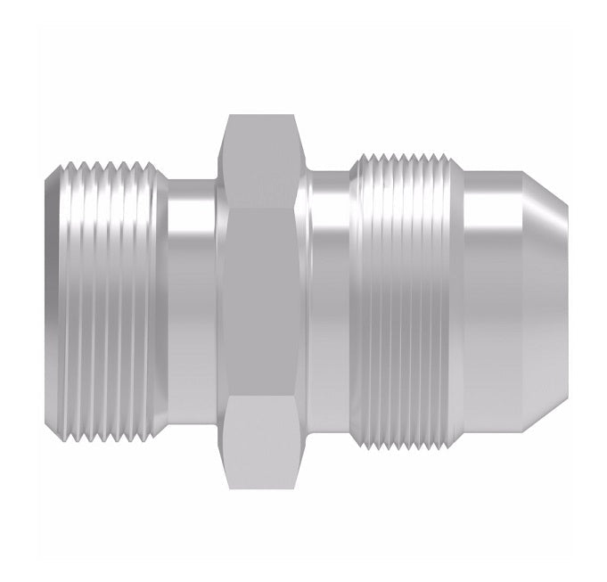2063-4-5S Aeroquip by Danfoss | BSPP (Parallel)/Male 37° Flare Adapter | -04 Male BSPP x -05 Male 37° Flare | Steel