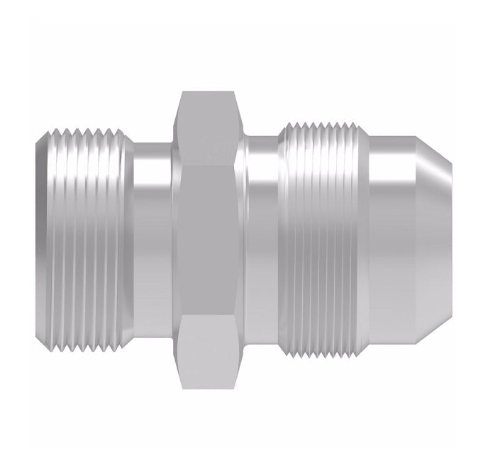 2063-6-8S Aeroquip by Danfoss | BSPP (Parallel)/Male 37° Flare Adapter | -06 Male BSPP x -08 Male 37° Flare | Steel