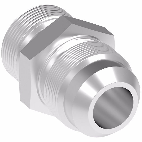 2063-12-10S Aeroquip by Danfoss | BSPP (Parallel)/Male 37° Flare Adapter | -12 Male BSPP x -10 Male 37° Flare | Steel