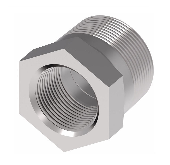 2081-6-4S Aeroquip by Danfoss | Reducer External Pipe/Internal Pipe Adapter | -06 Male NPTF x -04 Female NPTF | Steel