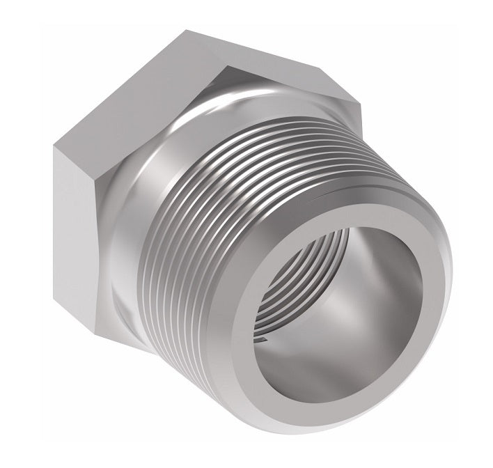 2081-6-4S Aeroquip by Danfoss | Reducer External Pipe/Internal Pipe Adapter | -06 Male NPTF x -04 Female NPTF | Steel