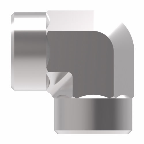 2087-6-6S Aeroquip by Danfoss | Internal Pipe/Internal Pipe 90° Elbow Adapter | -06 Female NPTF x -06 Female NPTF | Steel