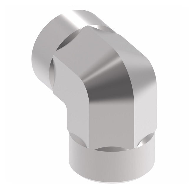 2087-4-4S Aeroquip by Danfoss | Internal Pipe/Internal Pipe 90° Elbow Adapter | -04 Female NPTF x -04 Female NPTF | Steel