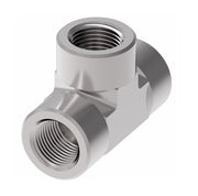 2090-24-24S Aeroquip by Danfoss | Internal Pipe Tee Adapter | -24 Female NPTF x -24 Female NPTF x -24 Female NPT | Steel
