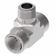 2091-4-4S Aeroquip by Danfoss | External Pipe Branch/Internal Pipe Tee Adapter | -04 Female NPTF x -04 Female NPTF x -04 Male NPTF | Steel