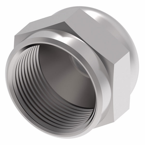 259-210292-6 Aeroquip by Danfoss | Female 37° JIC Flare Cap Nut Adapter | -06 Female 37° JIC Flare | Stainless Steel
